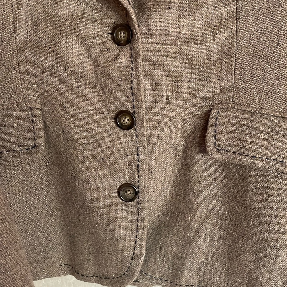Anthropologie Cartonnier Frontrunner Equestrian Detailed Tweed Blazer 12 - Picture 8 of 12